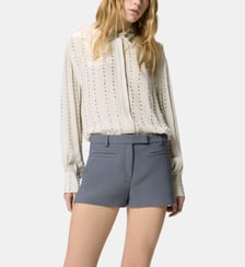 Chemise légère à rayures bijoux Pinko
