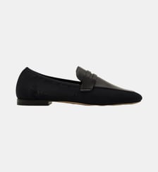 Giulia - Mocassins En Mesh Et Cuir Nappa Marine Parallèle