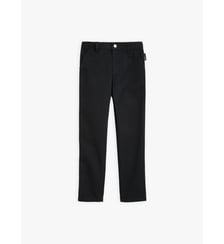 pantalon enfant en gabardine de coton noir Agnès b.