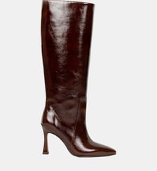 Bottes Clarisse Cuir Verni Froissé Bobbies