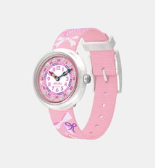 Montre Showtime Rose, Blanc FBNP250 Flik Flak