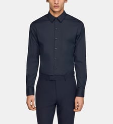 Chemise slim coton mélangé Sandro
