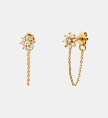 Boucles d'oreilles à l'unité doré à l'or fin  bella Caroline Najman