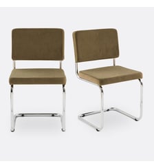 Lot de 2 chaises velours Sarva La Redoute Interieurs