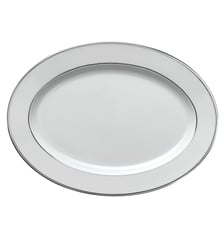 Plat Ovale 36,5 X 26,5 Cm - Galon Platine Degrenne