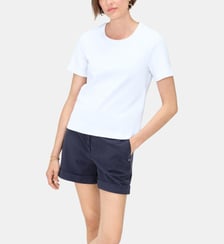 T-shirt thugo - Motif uni - Coupe droite Caroll