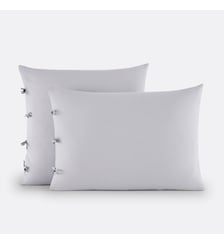 Taie d'oreiller unie à nouettes en coton La Redoute Interieurs
