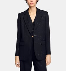 Veste de tailleur ajustée mi-longue  Sandro