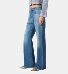 Jean wide leg décoloré Pinko