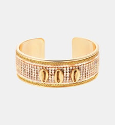 Bracelet jonc ajustable avec coquillages et strass DIADEMA Hipanema
