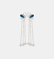 Boucles d'oreilles bijou strass Rabanne