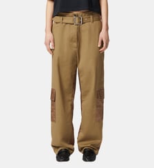 Pantalon cargo slouchy avec ceinture Pinko