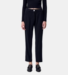 Pantalon cigarette Poupin taille mi-haute Claudie Pierlot