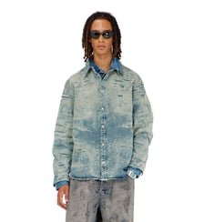 Chemise en denim jacquard effet usé Diesel