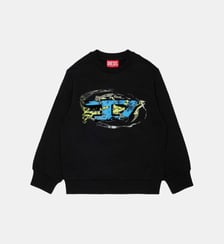 Sweat-shirt col rond avec logo Diesel Kids