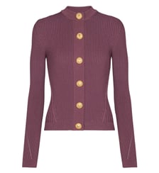 Cardigan boutonné en maille fine Balmain