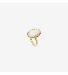 Bague cornaline/camee plaquée or petit modele - dubarry Caroline Najman