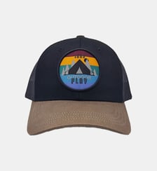 Casquette trucker bicolore en mesh Serge Blanco