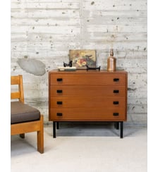 Commode scandinave en teck Olga N°1134 - Produit chiné Debongout
