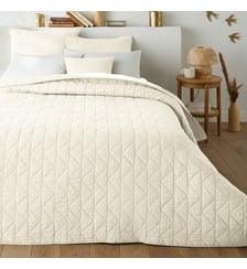 Couvre lit boutis matelassé coton Zig Zag Scenario La Redoute Interieurs
