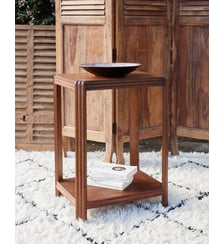 Table d'appoint art déco en bois Hanna N°1563- Produit chiné Debongout