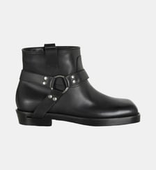 Bottines Biker en cuir de veau Balmain