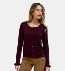 Gilet col rond uni MONET La Petite Etoile