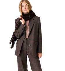 Veste de tailleur avec ceinture Maje