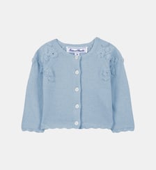 Cardigan - Nuage laine broderie main fleurs Tartine Et Chocolat