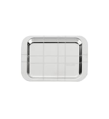 Plateau rectangulaire en métal argenté - 10 x 15 cm - GRAPHIK Christofle