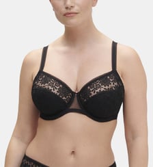 Soutien-gorge Amazone avec armatures emboitant dentelle fleurie Simone Pérèle
