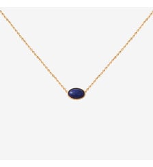 Collier doré malachite - cab ovale Caroline Najman