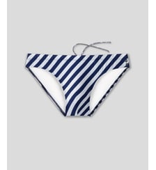 Slip de bain échancré à rayures diagonales Ron Dorff