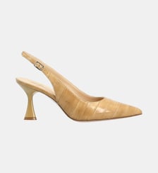 Sling back amelia - cuir imprimé façon animalier Colisée Paris
