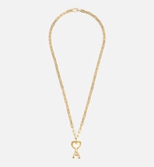 Collier Ami De Coeur Martelelé En Laiton unisexe AMI Paris