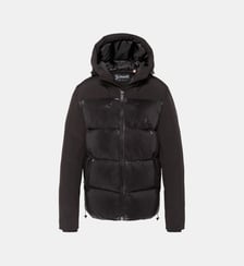 Blouson à capuche bi-matière Schott