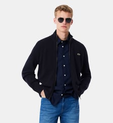 Pull zippé laine Lacoste