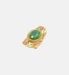 Bague large ajustable   doré à l'or fin - Arizona Dream Satellite