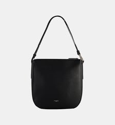 Sac hobo moyen modèle Madeleine en cuir de taurillon grainé Le Tanneur