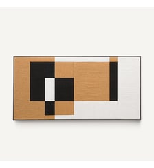 Tableau en fils de coton tissés à la main AM.PM