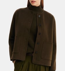 Veste double face sans col Bompard