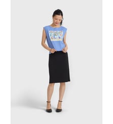 t-shirt en coton sérigraphié Agnès b.