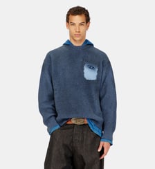 Pull en mélange de laine avec fausse poche Diesel