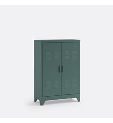 Armoire basse 2 portes en métal acier La Redoute Interieurs