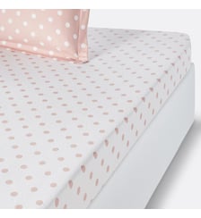 Drap housse flanelle imprimé pois La Redoute Interieurs