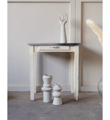 Petite table à manger en zinc Romy N°602- Produit chiné Debongout