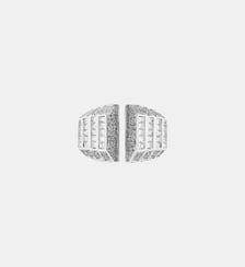 Bague Meaningful Diamants et Argent Statement