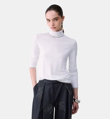 Col roulé avec bordures en Lurex® Liu Jo