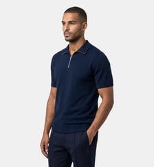 Polo RD en coton et soie Ron Dorff