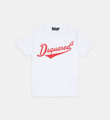 T-shirt à col rond avec logo imprimé Dsquared2